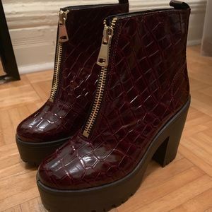 TopShop snake skin boots